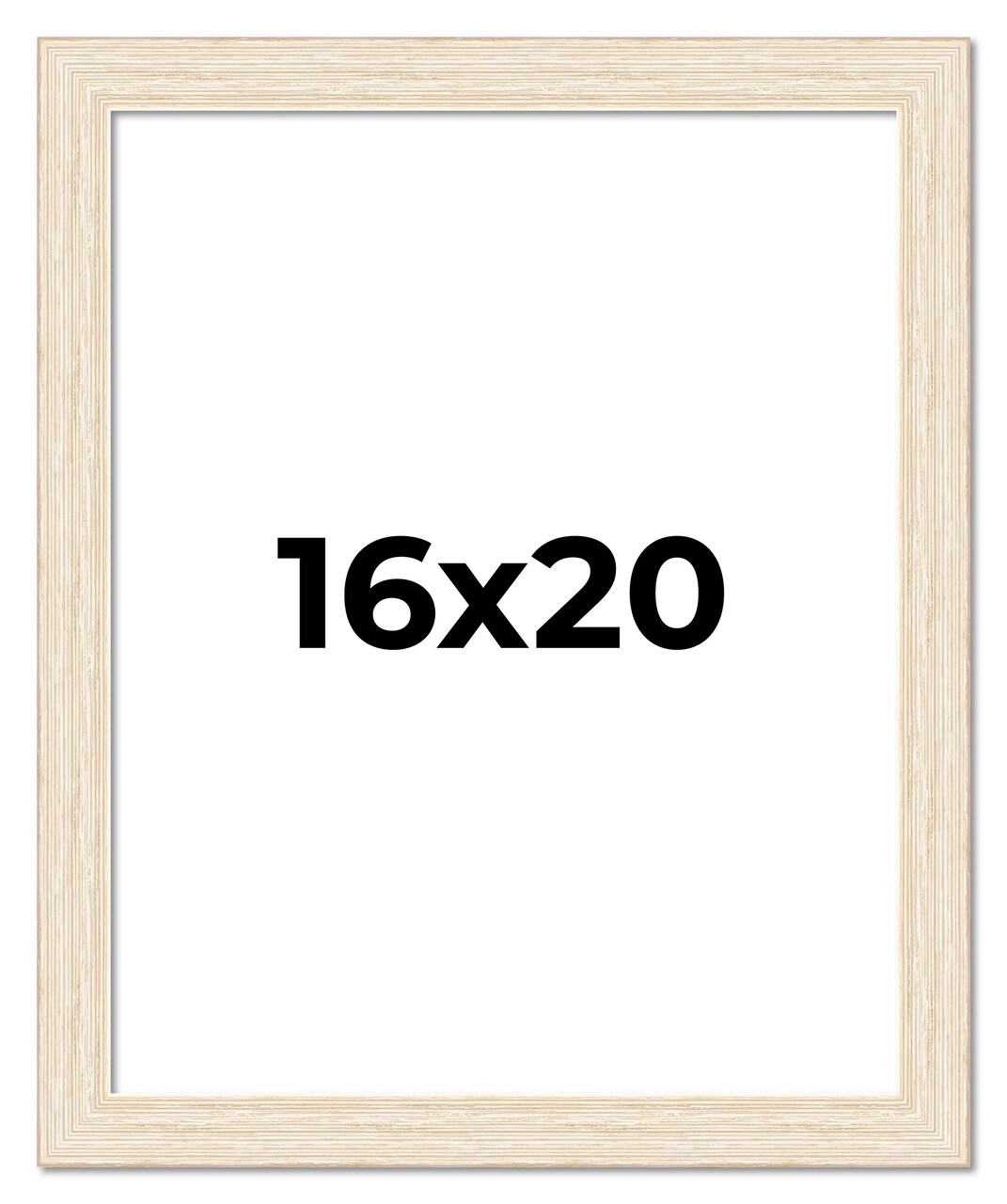 16x20 Wide Barnwood Picture Frame with UV-Resistant Acrylic & Acid Free Backing, Available in 6 Paint Finishes - Grey, Brown, White, and Black